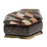 Шкатулка для украшений с мозаикой из натуральных камней Stone Casket варинант исполнения - 2 | Loft Concept в Воронеже