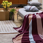 Плед из хлопка с геометрическим рисунком Elan Stripe Addison варинант исполнения - 6 | Loft Concept в Воронеже