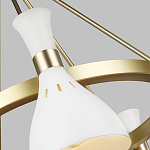 Люстра с 5-ю плафонами в форме песочных часов с узкими перфорированными отверстиями Feiss варинант исполнения - 9 | Loft Concept в Воронеже