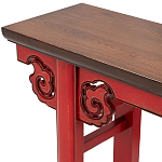 Деревянная консоль в китайском стиле красная Tang Console Table варинант исполнения - 3 | Loft Concept в Воронеже