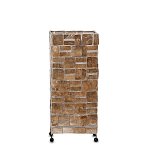 Торшер из перламутра на металлическом каркасе Indonesian Tower 2 варинант исполнения - 2 | Loft Concept в Воронеже