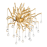 Бра с лучеобразным основанием и подвесками из прозрачного стекла в виде длинных капель Droplet Chandelier варинант исполнения - 3 | Loft Concept в Воронеже