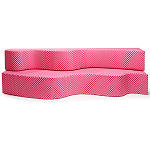 Дизайнерский модульный диван волнистой формы с цветным принтом Poltronova Superonda Sofa варинант исполнения - 1 | Loft Concept в Воронеже