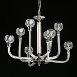 Люстра с 8-ю лампами и гранеными стеклянными плафонами Prism Gala варинант исполнения - 4 | Loft Concept в Воронеже
