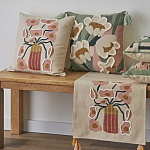 Подушка с цветочным принтом Blooming Elegance Rose варинант исполнения - 7 | Loft Concept в Воронеже