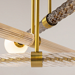 Люстра со стеклянными вставками Helios варинант исполнения - 4 | Loft Concept в Воронеже