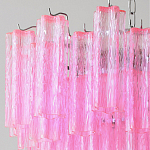 Элитная Люстра Textured Glass Pink Chandelier Ярко Розовое стекло варинант исполнения - 2 | Loft Concept в Воронеже
