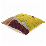 Чехол на подушку с рисунком горчичного цвета Elan Textured варинант исполнения - 3 | Loft Concept в Воронеже