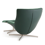 Кресло вращающееся с подставкой для ног зеленое Verdante варинант исполнения - 4 | Loft Concept в Воронеже