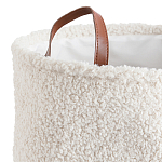 Корзина для белья из ткани букле Boucle Organizers Round варинант исполнения - 2 | Loft Concept в Воронеже