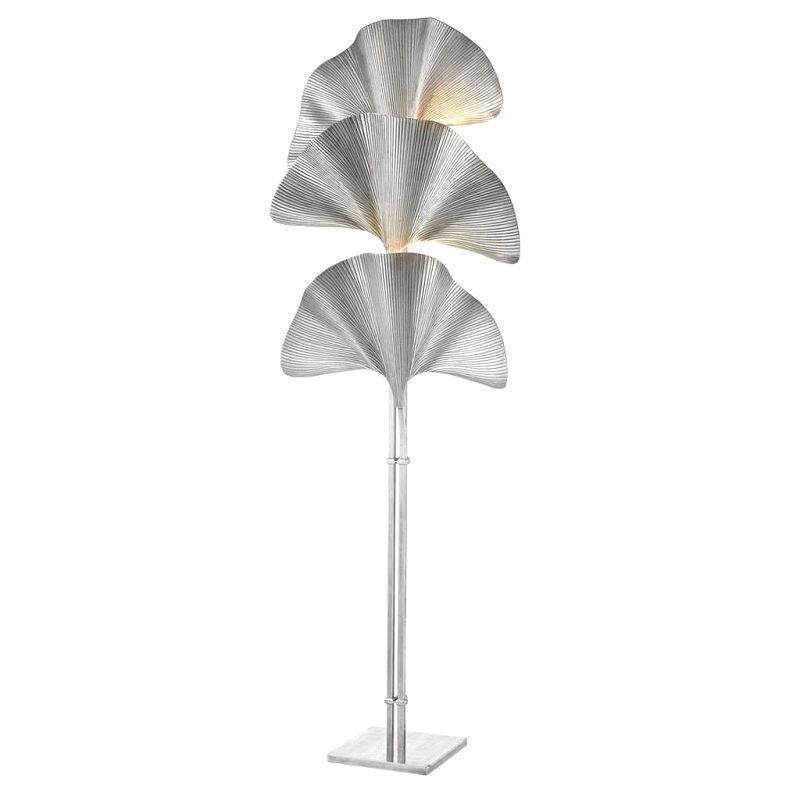 Торшер Eichholtz Floor Lamp Las Palmas Silver Серебряный Торшер Eichholtz Floor Lamp Las Palmas Silver Серебряный в Воронеже | Loft Concept
