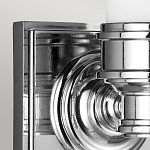 Бра для ванных комнат с матовым цилиндрическим плафоном на квадратном основании цвета хром Feiss варинант исполнения - 4 | Loft Concept в Воронеже