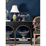 Чаша из прозрачного стекла с бронзовым рельефным ободком Eden Garden варинант исполнения - 3 | Loft Concept в Воронеже