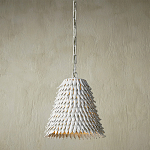 Подвесной светильник белый металлический в форме купола White Natural Lines варинант исполнения - 2 | Loft Concept в Воронеже