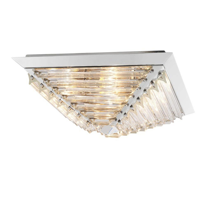 Потолочный светильник Eichholtz Ceiling Lamp Eden Nickel Никель Прозрачное Стекло Потолочный светильник Eichholtz Ceiling Lamp Eden Nickel Никель Прозрачное Стекло в Воронеже | Loft Concept