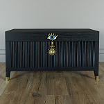 Большой дизайнерский Сундук Elsa Dreams Black варинант исполнения - 1 | Loft Concept в Воронеже