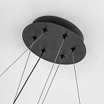 Светодиодная люстра Black LED Circle and Ball Lamp варинант исполнения - 3 | Loft Concept в Воронеже