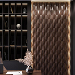 Гипсовая 3D панель с принтографией PM-36 варинант исполнения - 1 | Loft Concept в Воронеже