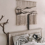 Панно Современный Гобелен ручная работа Туманное Утро варинант исполнения - 3 | Loft Concept в Воронеже