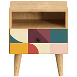 Прикроватная тумба с изображением на ящике Elise Nightstand варинант исполнения - 2 | Loft Concept в Воронеже