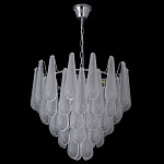 Люстра с подвесками из рифленного стекла в форме капель Textured Glass Chandelier варинант исполнения - 17 | Loft Concept в Воронеже