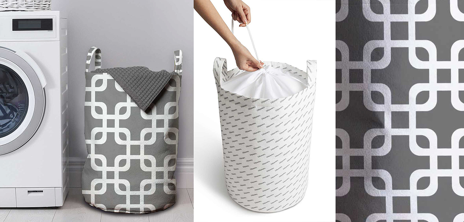 Корзина Squares on Gray Basket Корзина Squares on Gray Basket - Loft-Concept в Воронеже