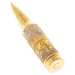 Флеш-карта USB 2.0 на 32 гб в виде пули с гравировкой природы в подарочной коробке Metal Flash Drive варинант исполнения - 1 | Loft Concept в Воронеже