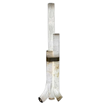 Торшер геометрический с тремя мраморными плафонами Marble Tripod варинант исполнения - 1 | Loft Concept в Воронеже