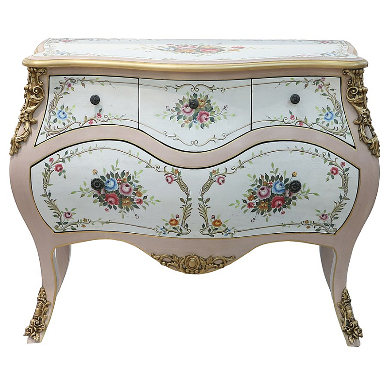 Комод Rococo Reminder Белый Золотой в Воронеже | Loft Concept 
