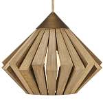 Подвесной светильник из толстых деревянных реек Wooden Slats варинант исполнения - 1 | Loft Concept в Воронеже