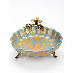 Блюдо фарфоровое Птица на ветке Flora варинант исполнения - 3 | Loft Concept в Воронеже