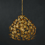 Подвесной светильник золотой с декором в виде лепестков клевера Hanging Clover варинант исполнения - 3 | Loft Concept в Воронеже