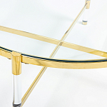 Кофейный столик со столешницей из стекла Crossy варинант исполнения - 2 | Loft Concept в Воронеже