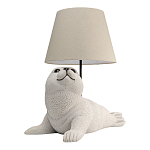 Настольная лампа в детскую Белый морской котик варинант исполнения - 2 | Loft Concept в Воронеже