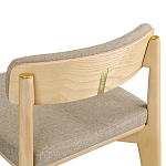 Барный стул из массива ясеня Elegant Ash Shape варинант исполнения - 1 | Loft Concept в Воронеже