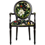 Стул с подлокотниками из натурального бука с изображением птиц и цветов Blooming Birds варинант исполнения - 1 | Loft Concept в Воронеже