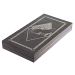Подарочные нарды из натурального камня с гравировкой Backgammon from Stone варинант исполнения - 8 | Loft Concept в Воронеже