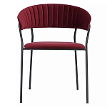 Стул мягкий с бархатистой велюровой спинкой и сиденьем Wine Chair варинант исполнения - 1 | Loft Concept в Воронеже