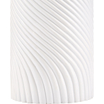 Настольная лампа с белым фактурным корпусом и черным абажуром Twisted варинант исполнения - 1 | Loft Concept в Воронеже