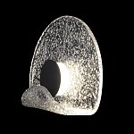 Бра из текстурированного прозрачного стекла с изогнутым краем Textured Glass  варинант исполнения - 1 | Loft Concept в Воронеже