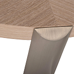 Столик журнальный с низкой круглой столешницей Wood Grain варинант исполнения - 2 | Loft Concept в Воронеже