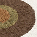 Ковер круглый из хлопка с контрастным узором Bullseye 150 варинант исполнения - 3 | Loft Concept в Воронеже