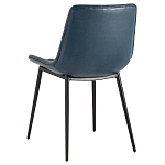 Стул с обивкой из экокожи темно-синего цвета RHOMBUSES UPHOLSTERY варинант исполнения - 4 | Loft Concept в Воронеже