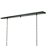 Люстра прямоугольная с 4-мя прозрачными цилиндрическими плафонами  Stamped Cylinders варинант исполнения - 2 | Loft Concept в Воронеже