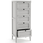 Комод узкий с 5-ю ящиками серый Silva Grey Chest of Drawers варинант исполнения - 3 | Loft Concept в Воронеже