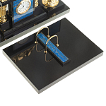 Настольный письменный набор из лазурита с декором в виде льва Golden Lion варинант исполнения - 3 | Loft Concept в Воронеже