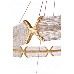 Люстра кольцевая с текстурным природным рисунком IceFlame варинант исполнения - 4 | Loft Concept в Воронеже