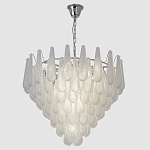 Люстра с подвесками из рифленного стекла в форме капель Textured Glass Chandelier варинант исполнения - 11 | Loft Concept в Воронеже