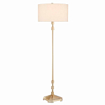 Торшер с абажуром в форме цилиндра на золотистом каркасе Floor lamp Amanda варинант исполнения - 2 | Loft Concept в Воронеже