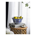 Чаша белая с синим цветочным узором Chino Dishes варинант исполнения - 2 | Loft Concept в Воронеже